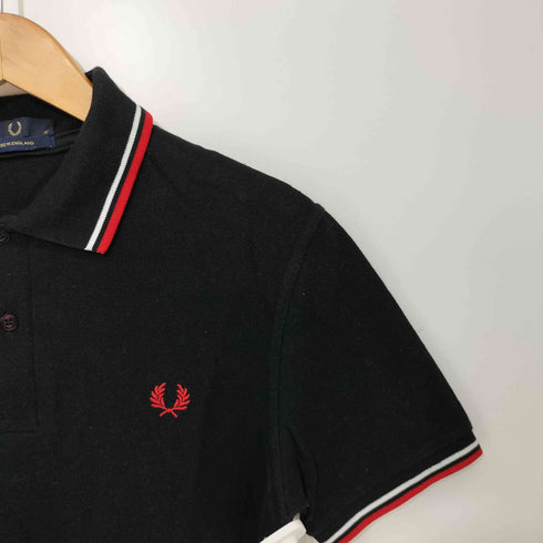 フレッドペリー FRED PERRY 英国製 ワンポイントロゴ刺繍 S/S 鹿の子 ポロシャツ メンズ FR:38