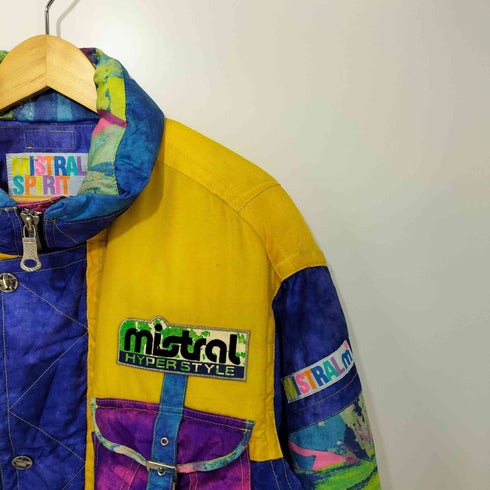 MISTRAL HYPERSTYLE マルチカラー 総柄 スキーウェアジャケット メンズ LL