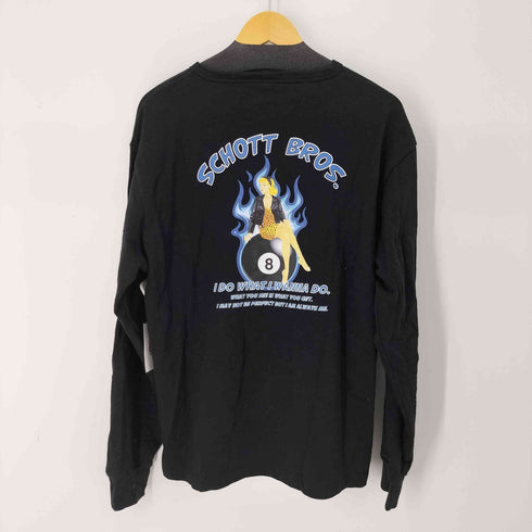 ショット Schott 8 BALL GIRL LS T-SHIRT メンズ import:XL
