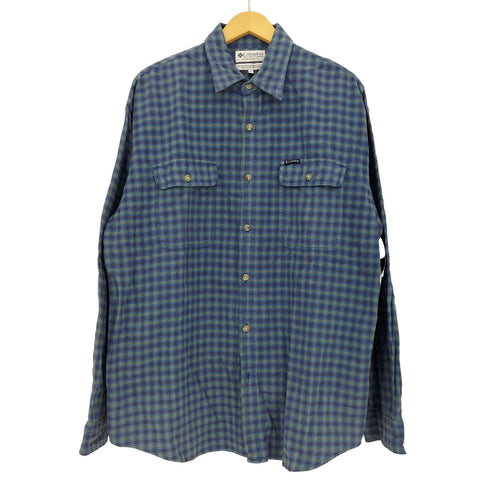 コロンビア Columbia インド製 コットン チェックシャツ メンズ import:L