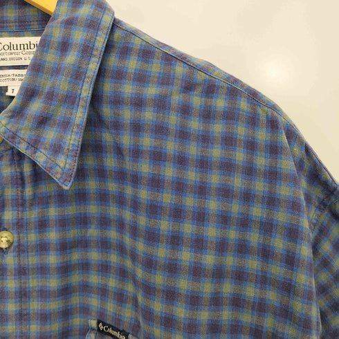 コロンビア Columbia インド製 コットン チェックシャツ メンズ import:L