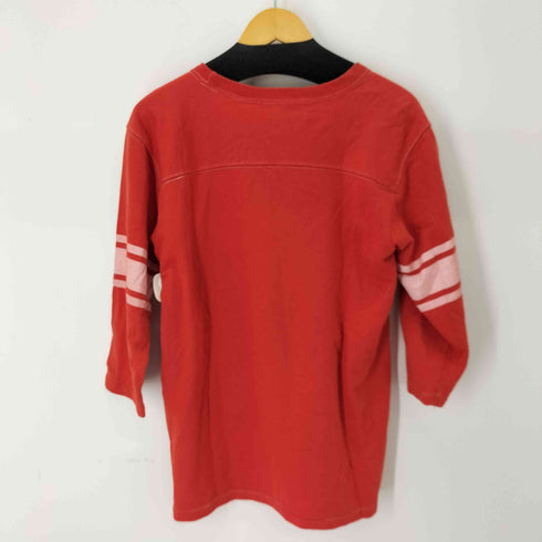 チャンピオン Champion 3段プリント 七分袖フットボールTシャツ メンズ import:L
