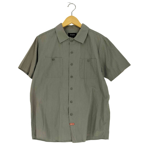 ブリクストン Brixton コットン ポケット ストライプ シャツ メンズ import:S