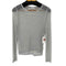 ザラ ZARA METALLIC MESH KNIT TOP レディース import:L