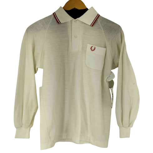 フレッドペリー FRED PERRY 80S ワンポイント刺繍 L/S ポロシャツ メンズ import:S