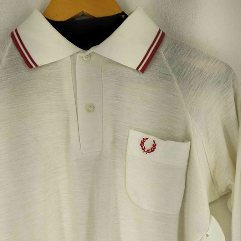 フレッドペリー FRED PERRY 80S ワンポイント刺繍 L/S ポロシャツ メンズ import:S