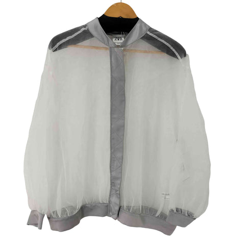 ザラ ZARA すけすけボンバージャケット レディース M-L