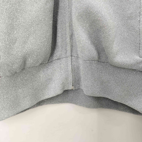 ザラ ZARA メタリックスレッド ニット ボンバージャケット レディース import:L