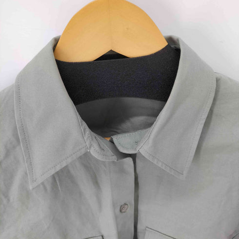 ザラ ZARA クロップドワークシャツジャケット レディース import:M
