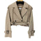 ザラ ZARA カットオフオフショートトレンチ レディース import:M