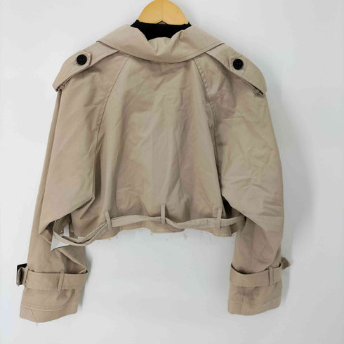 ザラ ZARA カットオフオフショートトレンチ レディース import:M