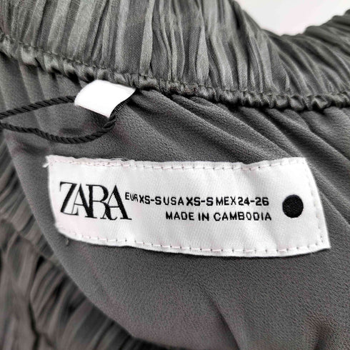 ザラ ZARA シアーフレアマキシワンピース レディース XS-S