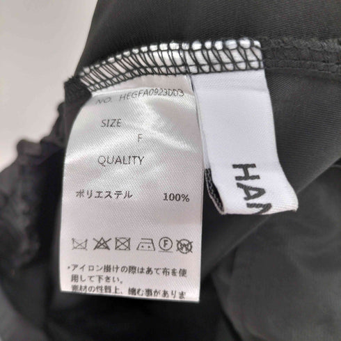 HANNE ハイウエストセンタープレスワイドパンツ レディース FREE