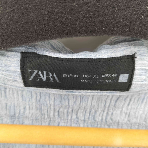 ザラ ZARA 楊柳 オープンカラーシャツ メンズ import:XL