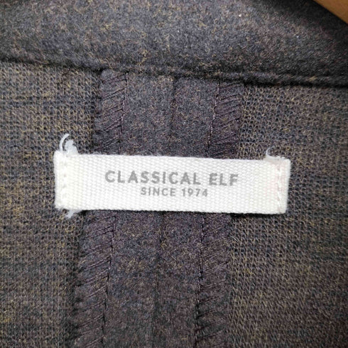 クラシカルエルフ CLASSICAL ELF 軽い着心地のメルトンライクロングコート レディース JPN:L