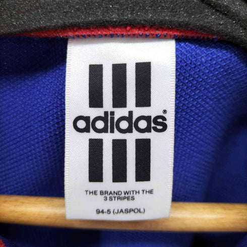 アディダス adidas デサント製 トリコロール ロゴ刺繍トラックジャケット メンズ