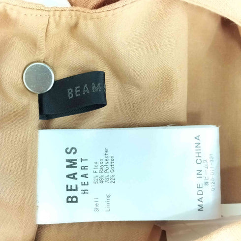 ビームスハート BEAMS HEART ノースリーブ ギャザーワンピース レディース FREE