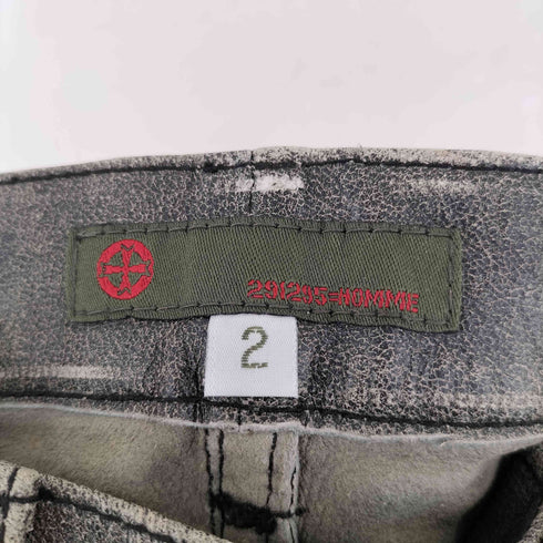 ニーキューイチニーキューゴーオム 291295=HOMME ウォッシュ加工 シープレザーパンツ メンズ JPN:2