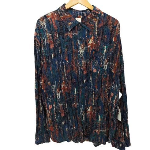 レボ Revo. ポリエステル L/S 総柄 シャツ レディース JPN:2