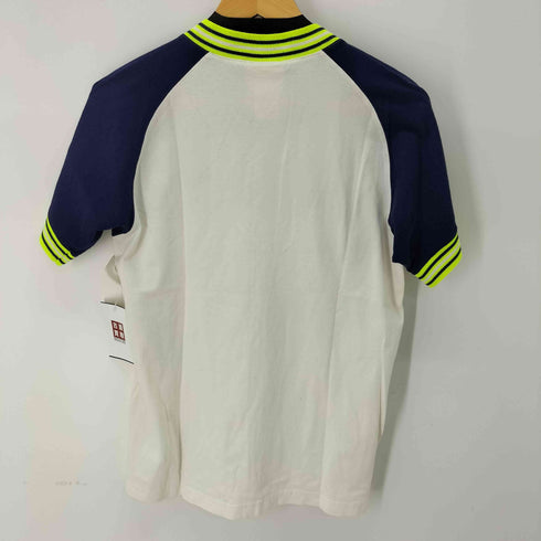 アディダス adidas 90S S/S パフォ―マンスロゴ刺繍Vネック Tシャツ メンズ import:S