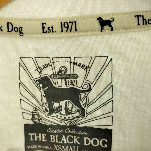 THE BLACK DOG ドックプリント 長袖 Tシャツ ロンT メンズ import:XS