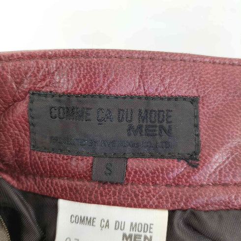 コムサデモード COMME CA DU MODE シープレザーパンツ メンズ JPN:S