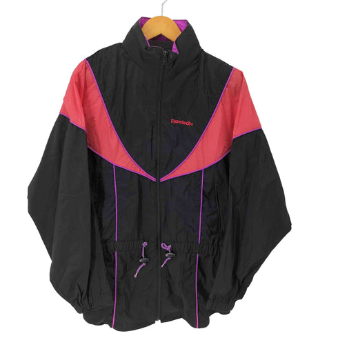 リーボック Reebok 80-90s ロゴ刺繍ナイロンジャケット メンズ