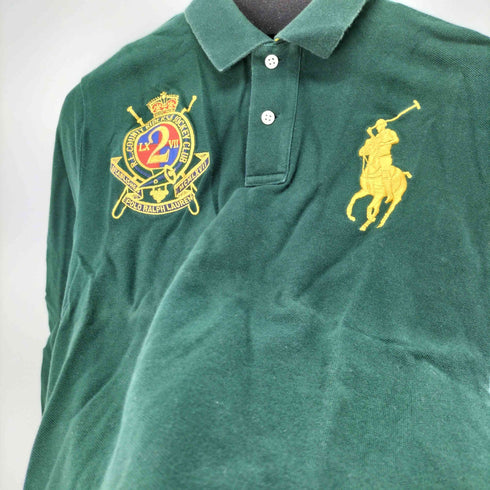 ポロバイラルフローレン Polo by RALPH LAUREN 90S S/S ビックポニー刺繍ポロシャツ 10-12サイズ レディース import:M