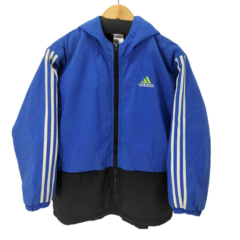 アディダス adidas 90s パフォーマンスロゴ刺繍 裏地キルティング バイカラーフーデッドジャケット メンズ import:M