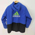 アディダス adidas 90s パフォーマンスロゴ刺繍 裏地キルティング バイカラーフーデッドジャケット メンズ import:M
