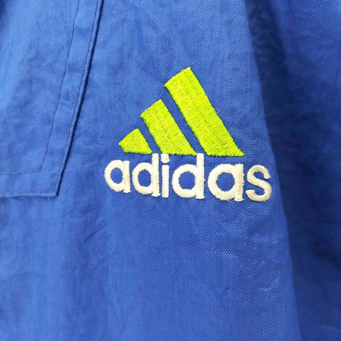 アディダス adidas 90s パフォーマンスロゴ刺繍 裏地キルティング バイカラーフーデッドジャケット メンズ import:M