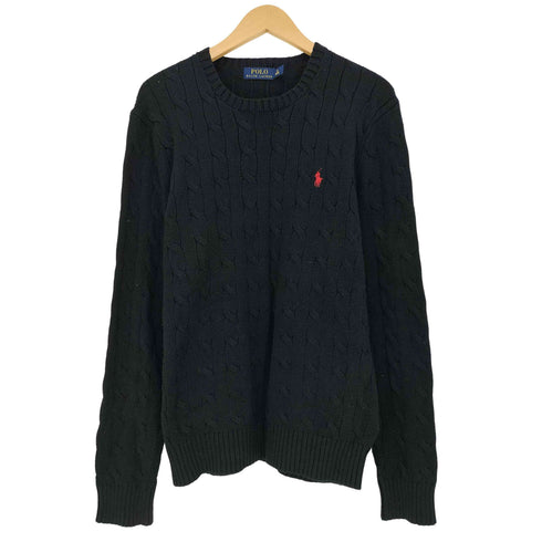 ポロラルフローレン POLO RALPH LAUREN ポニー刺繍 コットン ケーブルニット メンズ import:M