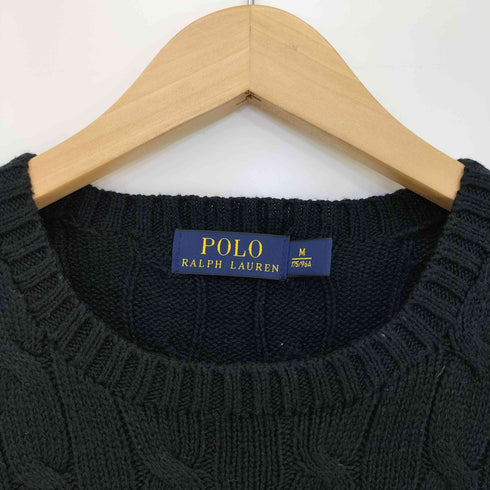 ポロラルフローレン POLO RALPH LAUREN ポニー刺繍 コットン ケーブルニット メンズ import:M
