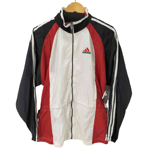 アディダス adidas 80-90s パフォーマンスロゴ刺繍ドローストリングナイロンジャケット メンズ import:S