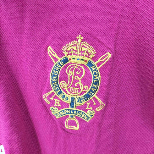ラルフローレン RALPH LAUREN THE SKINNY POLO ビッグポニー刺繍L/Sポロシャツ レディース import:XL