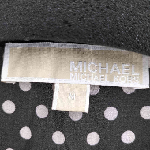 マイケルコース Michael Kors ドット柄 Vネック ベルデッド シャツワンピース レディース FREE