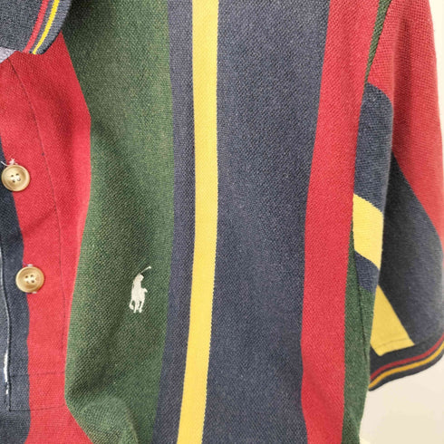 ポロバイラルフローレン Polo by RALPH LAUREN 90S S/S スモールポニー刺繍マルチカラーポロシャツ メンズ