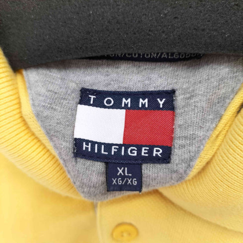トミーヒルフィガー TOMMY HILFIGER ワンポイントロゴ刺繍L/Sポロシャツ レディース import:XL