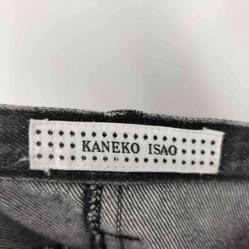 カネコイサオ KANEKO ISAO ブラックデニム フレアスカート レディース