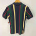 ポロバイラルフローレン Polo by RALPH LAUREN USA製 90S S/S スモールポニー刺繍マルチカラーポロシャツ メンズ import:XL
