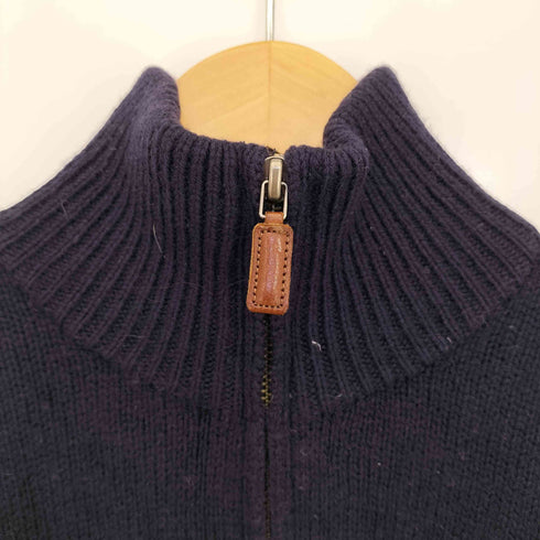ポロバイラルフローレン Polo by RALPH LAUREN EXCLUSIVE OF DECORATION ポニー刺繍 ハイネック ハーフジップ ニット メンズ import:M