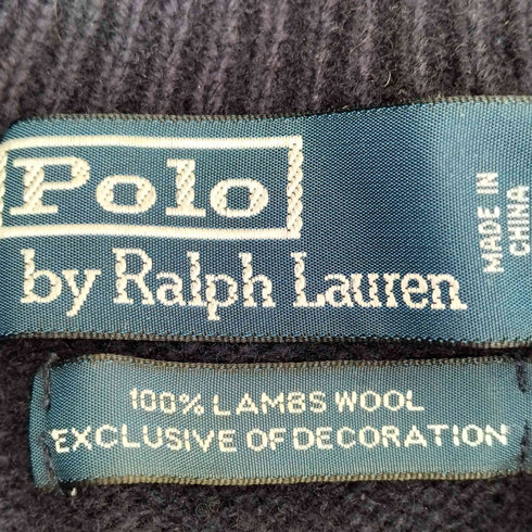 ポロバイラルフローレン Polo by RALPH LAUREN EXCLUSIVE OF DECORATION ポニー刺繍 ハイネック ハーフジップ ニット メンズ import:M