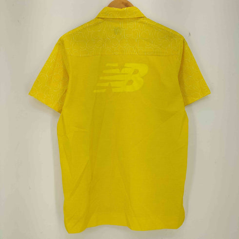 ニューバランス NEW BALANCE GOLF シアサッカーメッシュ グリンプスロゴ タイポグラフィプリント 半袖シャツ メンズ 5