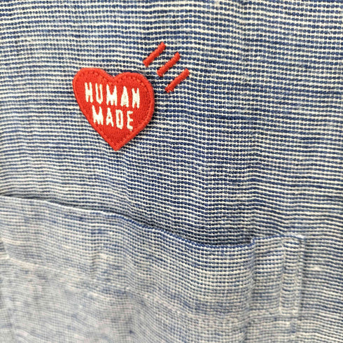 ヒューマンメイド HUMAN MADE STRIPE STAND COLLAR S/S SHIRT メンズ import:XL