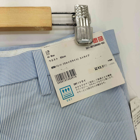 ユニクロ UNIQLO 感動パンツ(ウルトラライト・ストライプ) メンズ 82cm
