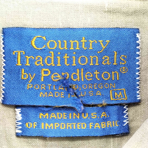 ペンドルトン PENDLETON 80-90s USA製 半袖 ボタンダウンシャツ メンズ import:M
