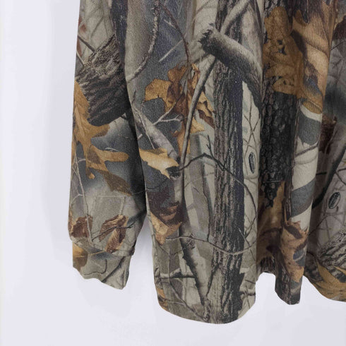 カベラス Cabela's 90S リアルツリーカモ ハンドカラー プルオーバー オーバーサイズシャツ メンズ import:XL