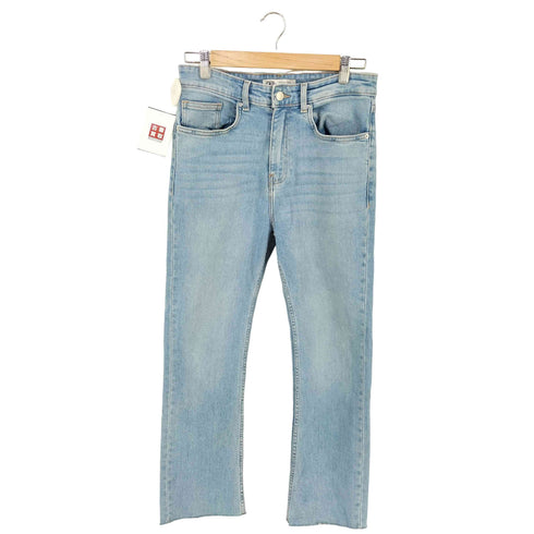 ザラ ZARA カットオフ ストレートデニム メンズ 40