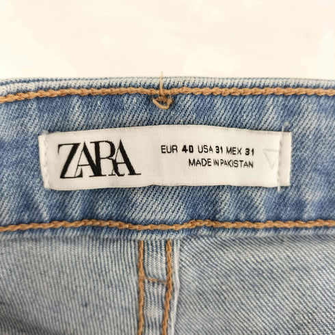 ザラ ZARA カットオフ ストレートデニム メンズ 40