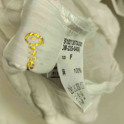 オメカシ omekashi 22SS シアーリネンアノラックパーカー レディース FREE